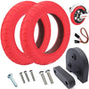 10 Inch Pair Red Tires with Extension Spacer Kit